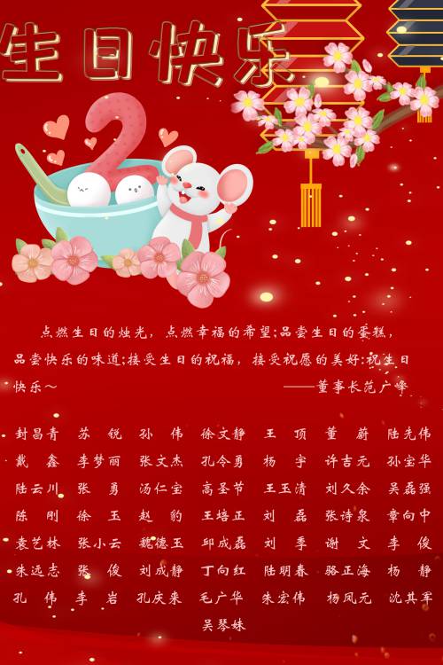 【生日祝福】恭祝2月生日的員工生日快樂！