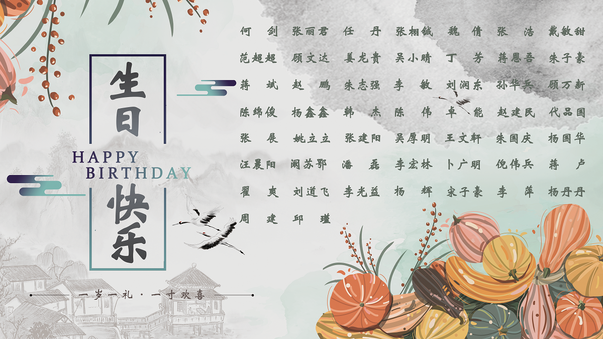 【生日祝?！抗ё?0月生日的員工生日快樂！