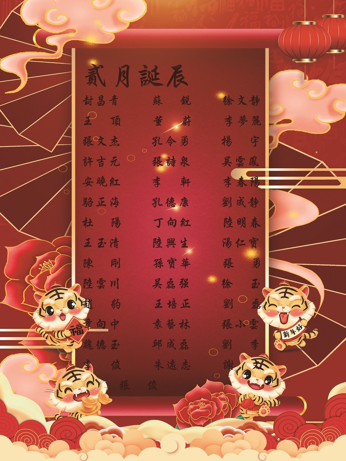 【生日祝?！抗ё?2月生日的員工生日快樂！